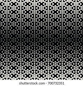 hexagon halftone gradient geometric deco pattern background