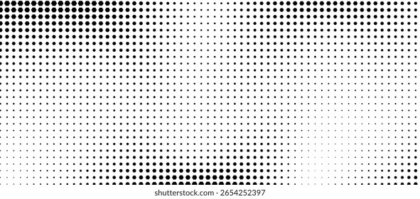 Textura de gradiente de semitono hexagonal. Abstractas fondo negro grunge. Superposición geométrica de tecnología de semitonos retro. Fondo de patrón hexagonal ondulado desvanecido. Vector