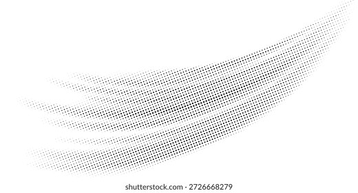 Sechseck-Rastergradientenstruktur. Abstrakter schwarzer farbiger Hintergrund. Geometrische Retro-Halbton-Technik Tapete. Verblassende wellenförmige sechseckige Muster Hintergrund. Vektorgrafik verschwindende Wabengrunge Bitmap Overlay