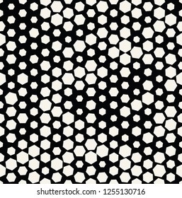 hexagon halftone seamless minimal design pattern, geometric background print texture