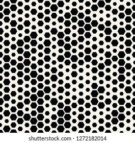 hexagon halftone seamless minimal design pattern, geometric background print texture