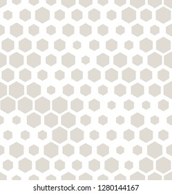 hexagon halftone seamless minimal design pattern, geometric background print texture