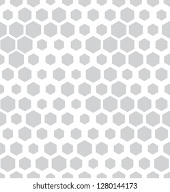 hexagon halftone seamless minimal design pattern, geometric background print texture