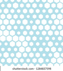 hexagon halftone seamless minimal design pattern, geometric background print texture