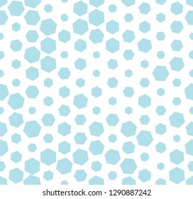 hexagon halftone seamless minimal design pattern, geometric background print texture