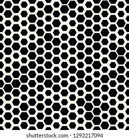hexagon halftone seamless minimal design pattern, geometric background print texture