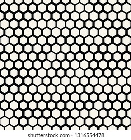 hexagon halftone seamless minimal design pattern, geometric background print texture