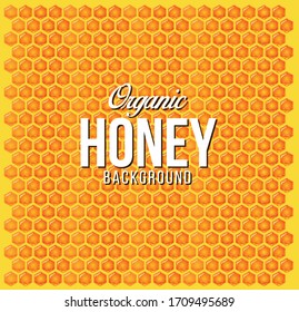 hexagon Honey Bee Pattern Background