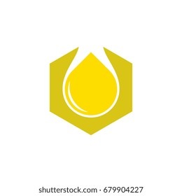 hexagon honey comb logo