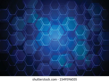 Hexagon honeycomb grid pixel vector backgrund