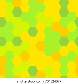 Hexagon honeycomb seamless vector pattern