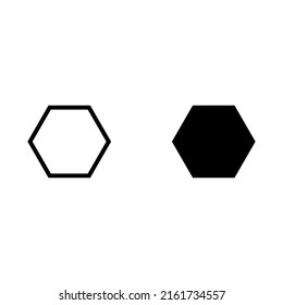 Hexagon icon for apps and web sites