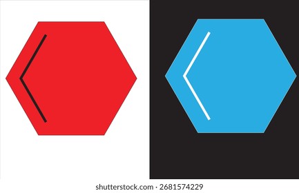 Hexágono. Ícone para design. Facilmente editável