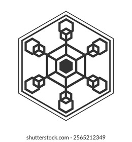 Hexagon Icon Design vector eps
