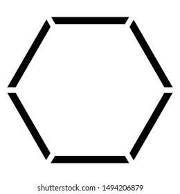 hexagon icon design vector template