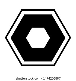 hexagon icon design vector template