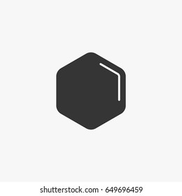 Hexagon  icon illustration isolated vector sign symbol