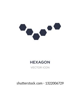 hexagon icon on white background. Simple element illustration from Analytics concept. hexagon sign icon symbol design.