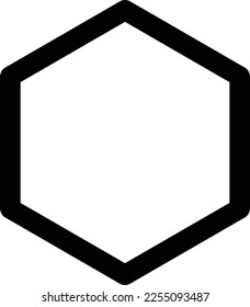  Hexagon icon vector , geometry hexagonal six sided polygon hexagon line