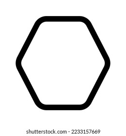 Ilustración de diseño de símbolos de vector de icono de hexágono
