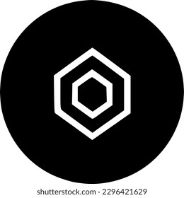 hexagon icon vector symbol design illustration