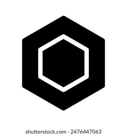 Hexagon Icon Vector Symbol Design Illustration
