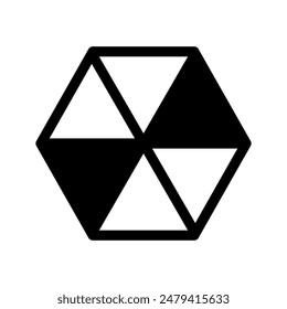 Hexagon Icon Vector Symbol Design Illustration