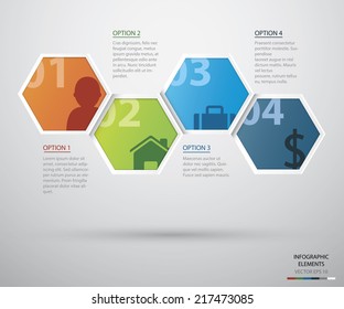 Hexagon infographic