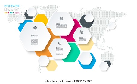 Hexagon Inforgraphics On Vector Graphic Art.