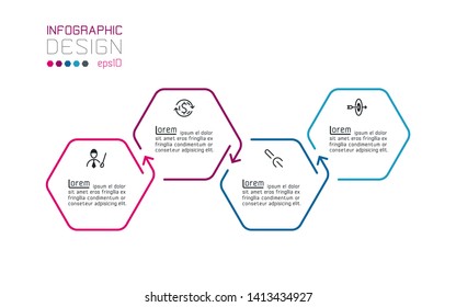 Hexagon Inforgraphics On Vector Graphic Art.