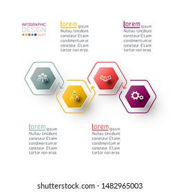 Hexagon Inforgraphics On Vector Graphic Art.