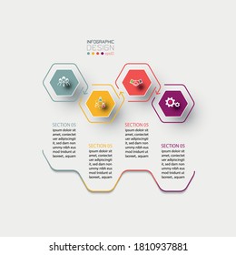 Hexagon Inforgraphics On Vector Graphic Art.