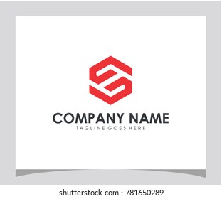 Hexagon initial abstract icon logo vector eps 10