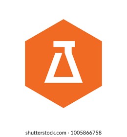 Hexagon Lab Icon, Logo Element