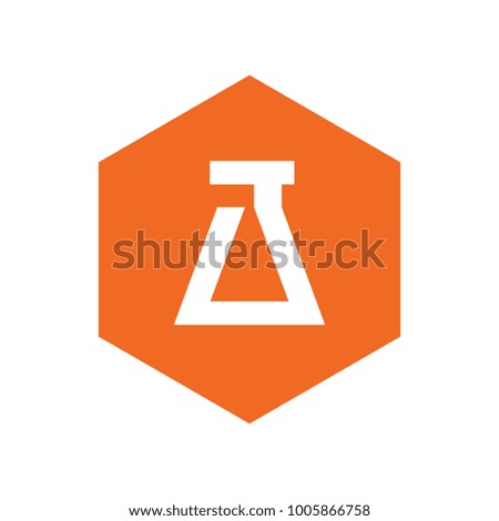 Hexagon Lab Icon, Logo Element