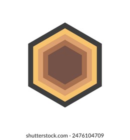 Hexagon layers logo or icon. modern flat hexagon logo. logos for businesses, companies, teams and others.