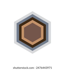 Hexagon layers logo or icon. modern flat hexagon logo. logos for businesses, companies, teams and others.