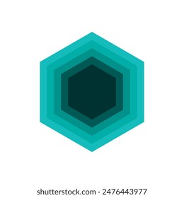 Hexagon layers logo or icon. modern flat hexagon logo. logos for businesses, companies, teams and others.