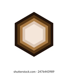 Hexagon layers logo or icon. modern flat hexagon logo. logos for businesses, companies, teams and others.