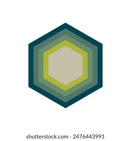 Hexagon layers logo or icon. modern flat hexagon logo. logos for businesses, companies, teams and others.