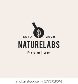 etiqueta hexagonal de laboratorio de hojas de hexágono logotipo vintage icono
