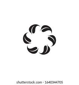 Hexagon Leaf Logo Icon Design Element