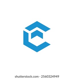 Hexagon Letter C Logo design vector template