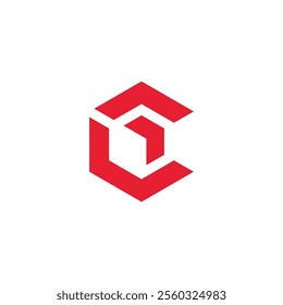 Hexagon Letter C Logo design vector template