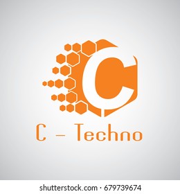 Hexagon Letter C Logo. C Letter Design vector with Hexagon