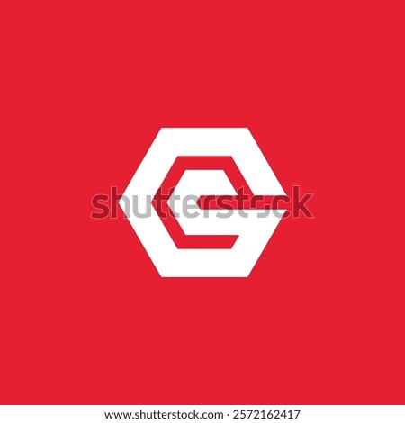 Hexagon Letter e logo design vector template