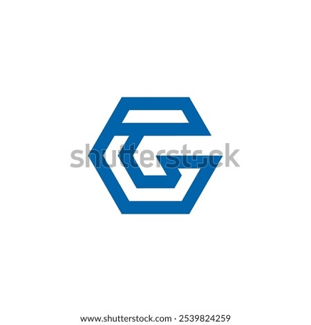 Hexagon Letter G Logo design vector template