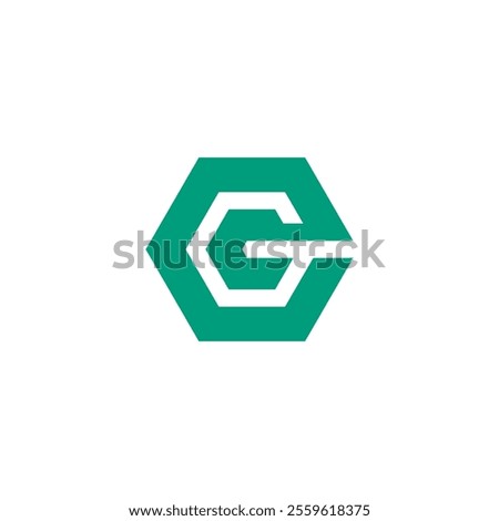 Hexagon Letter G Logo design vector template