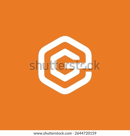 Hexagon Letter G Logo design vector template