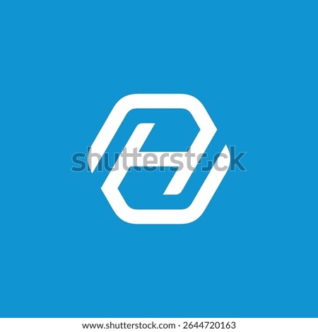 Hexagon Letter H Logo design vector template